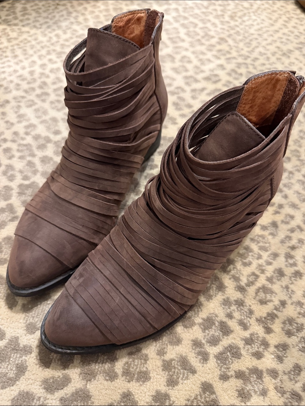 Jeffrey Campbell Free People Brown Ankle Booties